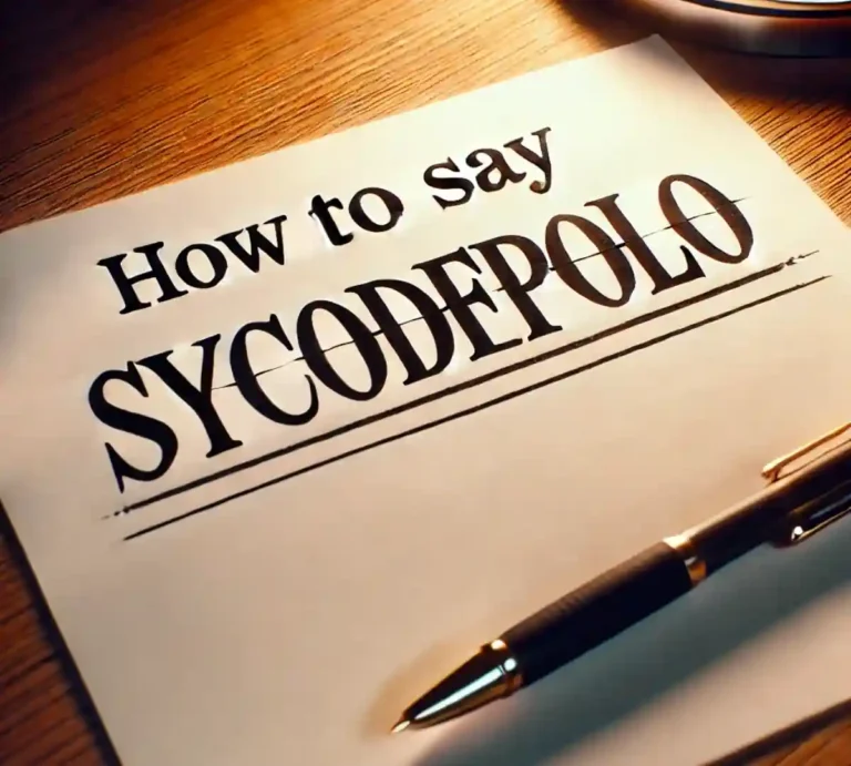 How to Say Sycodepolo : A Fun Guide to Pronouncing Tricky Words